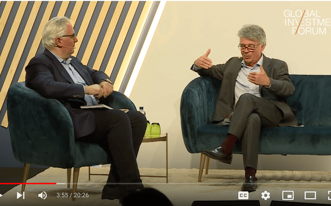 Patrick Aebischer (GESDA) at the 2022 Global Investment Forum