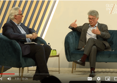 Patrick Aebischer (GESDA) at the 2022 Global Investment Forum