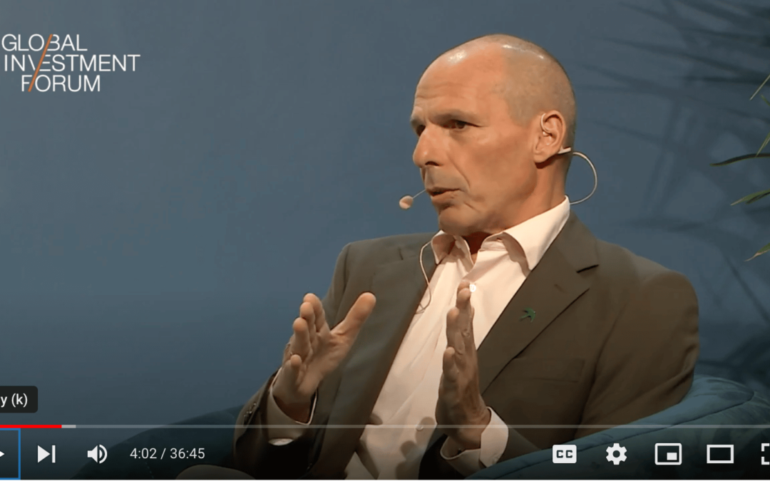 Yanis Varoufakis at the 2022 Global Investment Forum