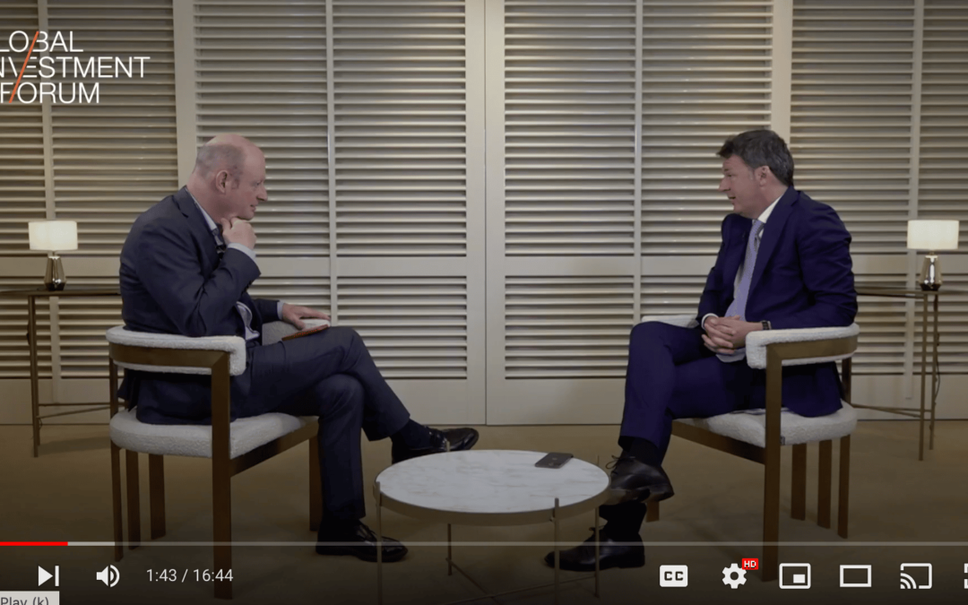 Matteo Renzi interview at the Global Investment Forum 2022