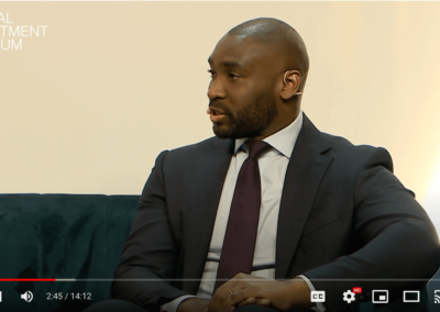 Claude Kamga (Blue Earth Capital) at the 2022 Global Investment Forum